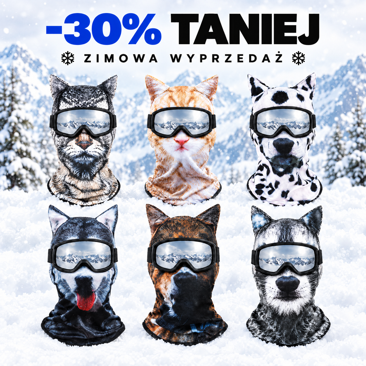 Kominiarki Holiva 3D - zimowa wyprzedaż -30%